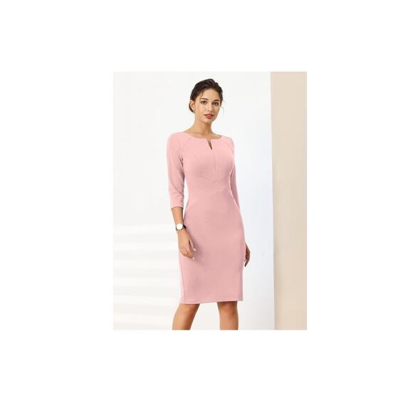 Hobemty Pink Extra Large Dress NWT - Pencil Skirt - Sophisticated- New! - Picture 2 of 16